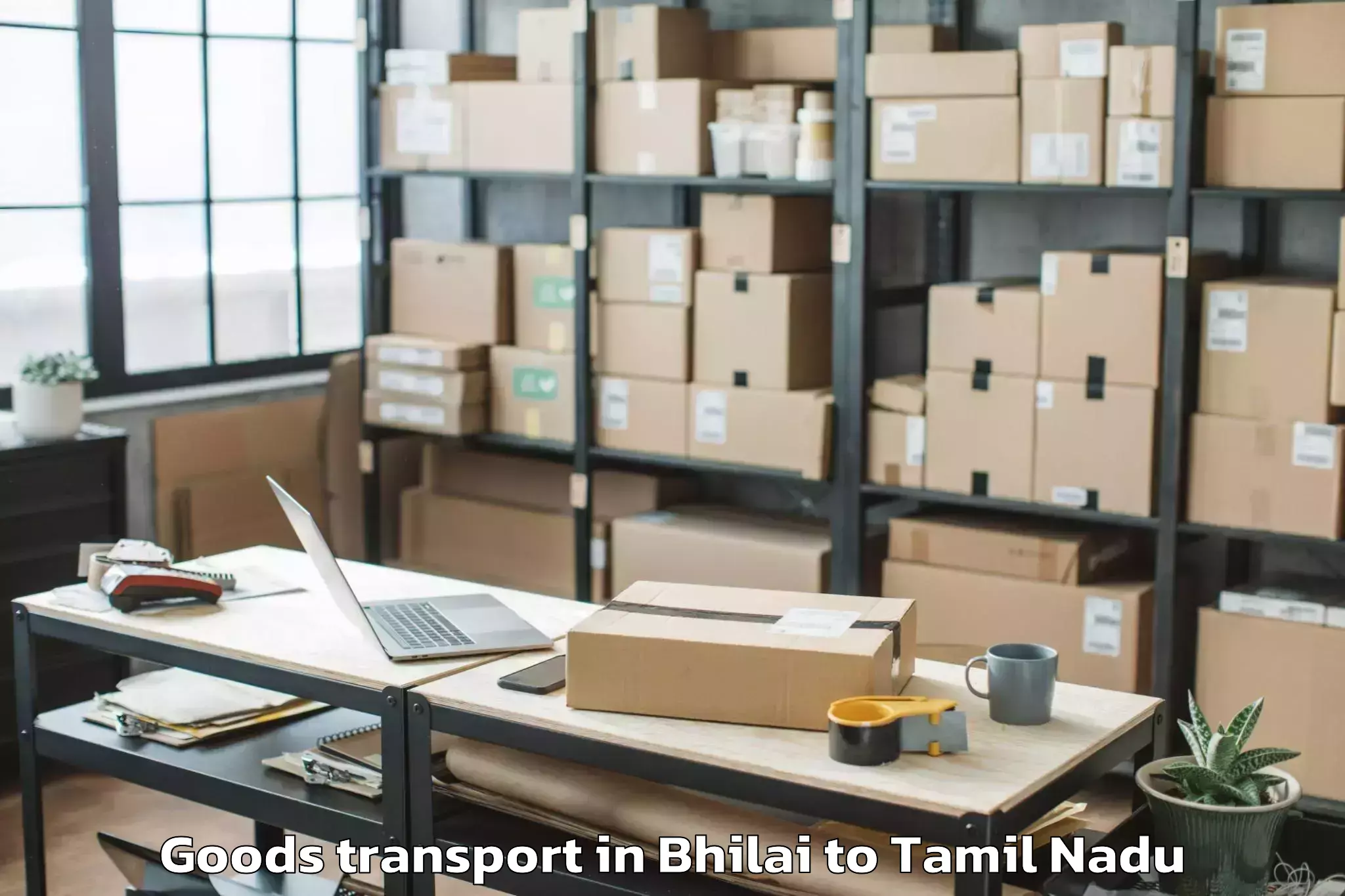 Top Bhilai to Nannilam Goods Transport Available